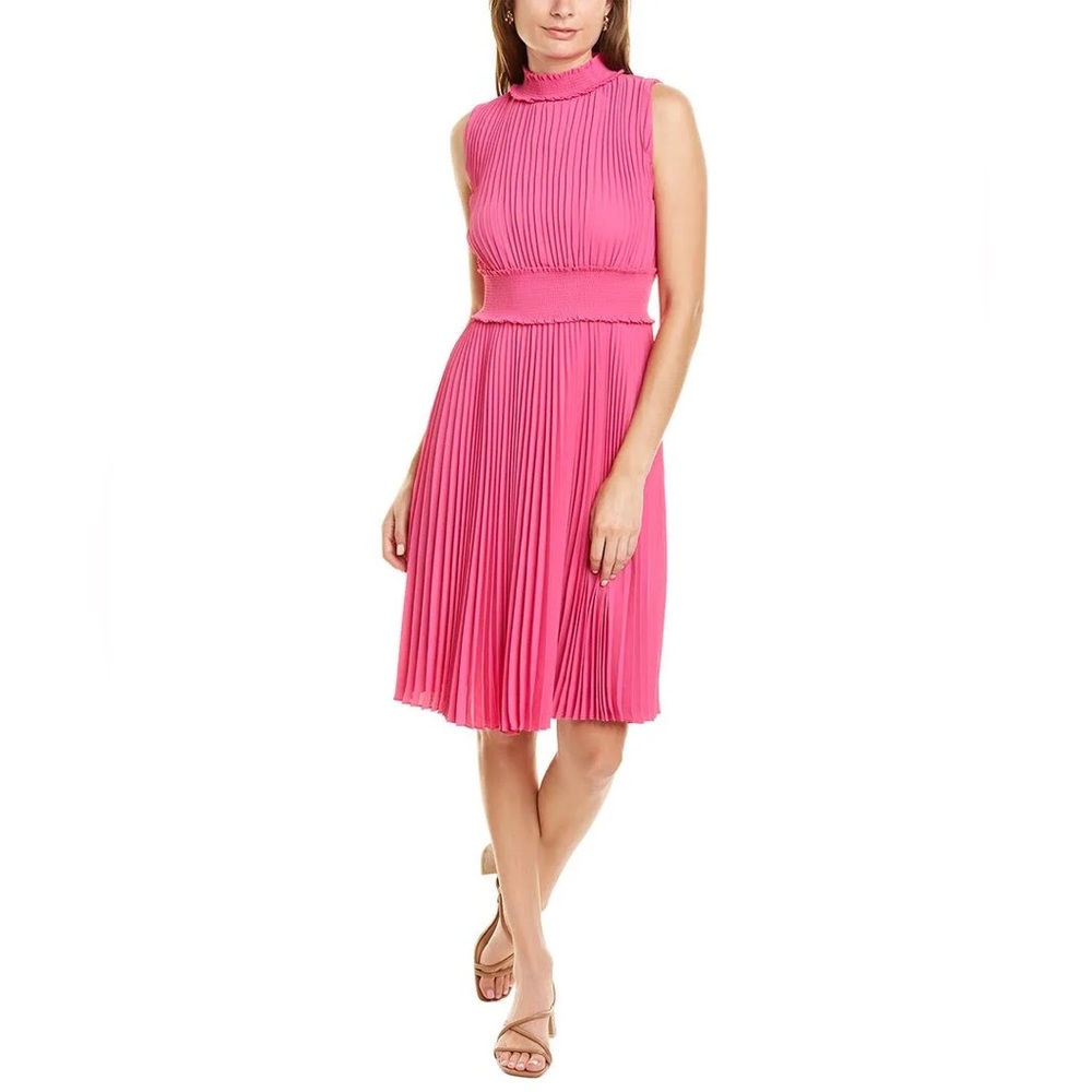 Nanette Lepore Smocked Pleated Crêpe de Chine
Dress NWT size 4